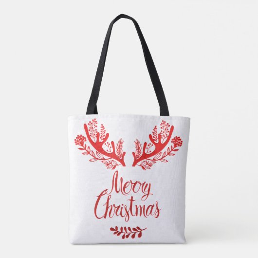 frohe Weihnachten Tasche (Rückseite)