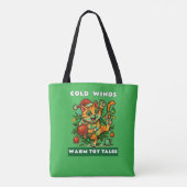 Frohe Weihnachten Tasche (Rückseite)