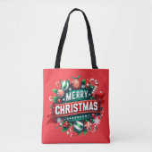 Frohe Weihnachten Tasche (Vorderseite)
