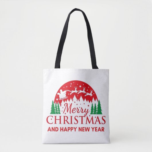Frohe Weihnachten Tasche (Vorderseite)
