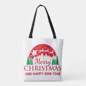 Frohe Weihnachten Tasche (Rückseite)