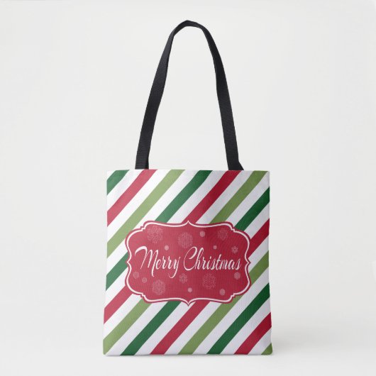 Frohe Weihnachten Tasche (Vorderseite)
