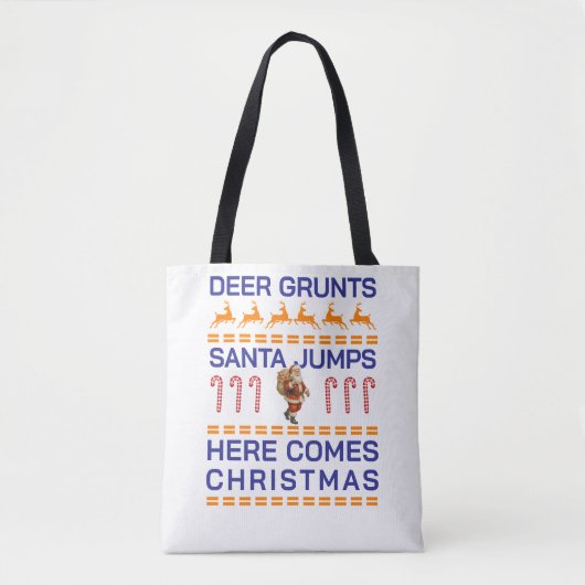 Frohe Weihnachten Tasche (Vorderseite)