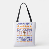 Frohe Weihnachten Tasche (Rückseite)