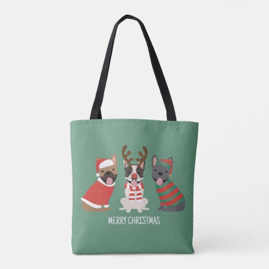Frohe Weihnachten Tasche (Rückseite)