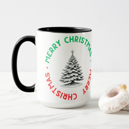 Frohe Weihnachten Tasse (Mit Donut)