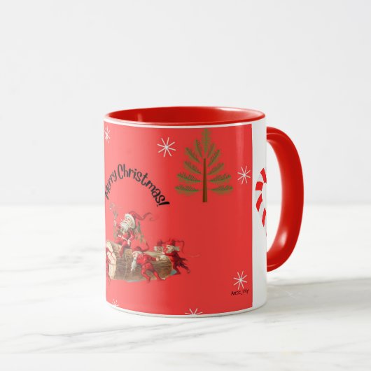 Frohe Weihnachten Tasse (VorderseiteRechts)