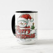 Frohe Weihnachten Tasse (Vorderseite Links)