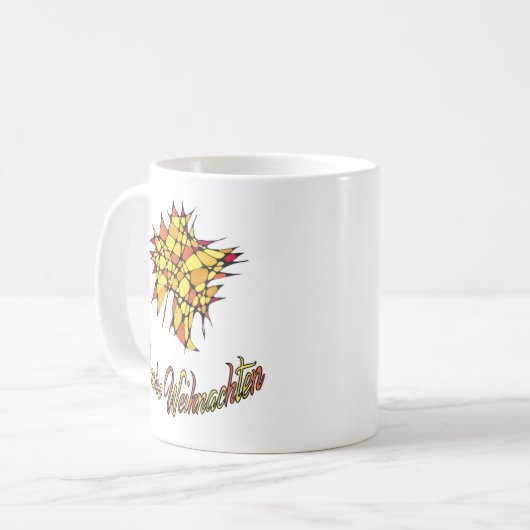 Frohe Weihnachten Tasse (Vorderseite Links)