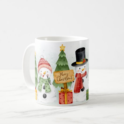 Frohe Weihnachten Tasse (Vorderseite Links)