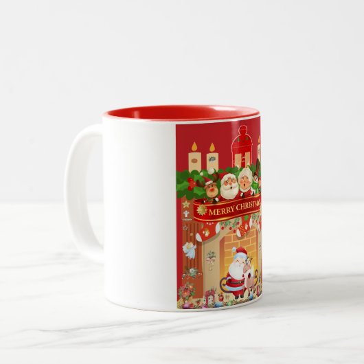 Frohe Weihnachten Tasse (Vorderseite Links)