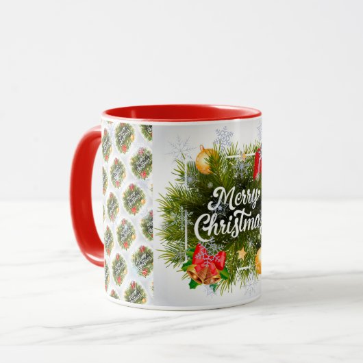Frohe Weihnachten Tasse (Vorderseite Links)