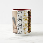 Frohe Weihnachten Tasse 2025 Maronfarbe (Zentrum)