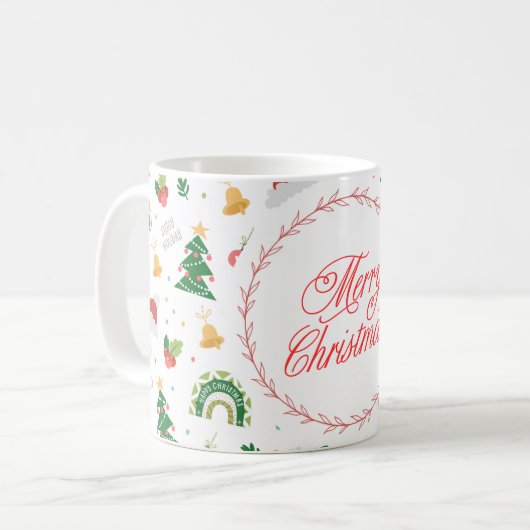 "Frohe Weihnachten-Tasse" Kaffeetasse (Vorderseite Links)