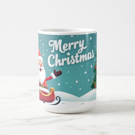 Frohe Weihnachten Tasse Santa Klaus (Mittel)
