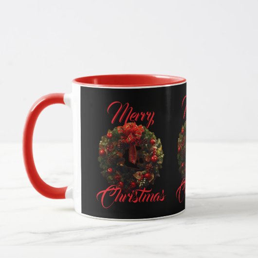 "Frohe Weihnachten"-Tasse Tasse (Links)