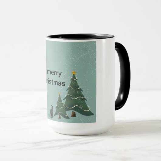 Frohe Weihnachten-Tasse Tasse (VorderseiteRechts)