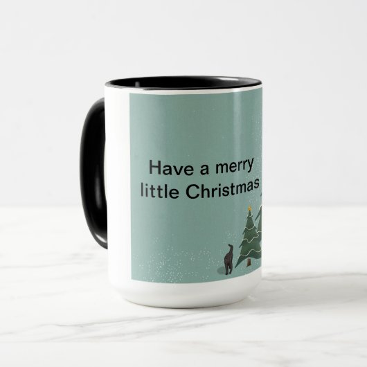 Frohe Weihnachten-Tasse Tasse (Vorderseite Links)