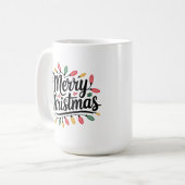 Frohe Weihnachten Tasse, Weihnachten Paar Tasse, F Kaffeetasse (Vorderseite Links)
