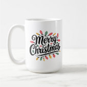 Frohe Weihnachten Tasse, Weihnachten Paar Tasse, F Kaffeetasse (Links)