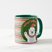 Frohe Weihnachten Teddy Bär Tasse (VorderseiteRechts)