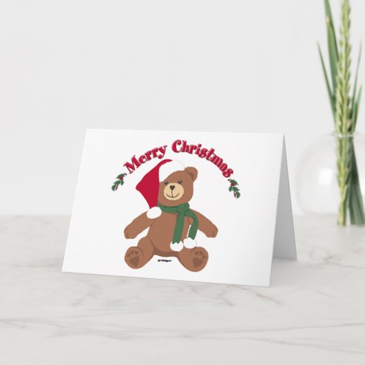 Frohe Weihnachten Teddy Bear (Vorderseite)