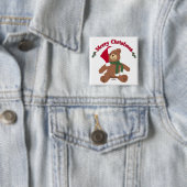 Frohe Weihnachten Teddy Bear Button (Beispiel)