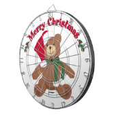 Frohe Weihnachten Teddy Bear Dartscheibe (Vorderseite rechts)