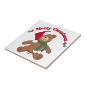 Frohe Weihnachten Teddy Bear Fliese (Seite)