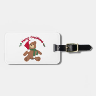 Frohe Weihnachten Teddybär Gepäckanhänger