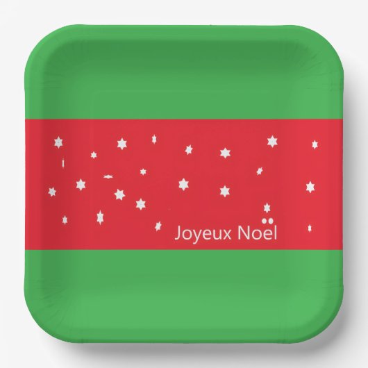 Frohe Weihnachten Teller (Vorderseite)