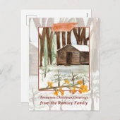 Frohe Weihnachten Tennessee Cabin Smokey Mountains (Vorne/Hinten)