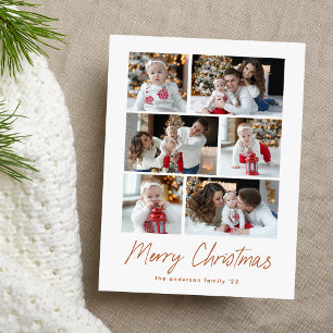 Frohe Weihnachten Terrakotta Schrift 6 Fotocollage