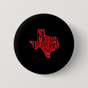 Frohe Weihnachten Texas Button