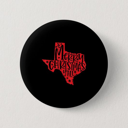 Frohe Weihnachten Texas Button (Vorderseite)