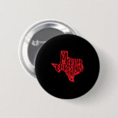 Frohe Weihnachten Texas Button (Vorne & Hinten)