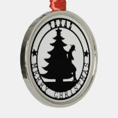 Frohe Weihnachten Texas Ornament Aus Metall (Rechts)