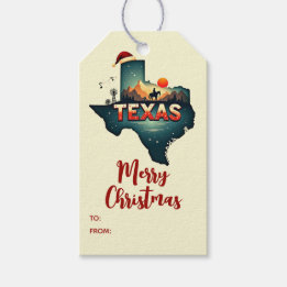 Frohe Weihnachten Texas Staat Personalisiert Urlau Geschenkanhänger