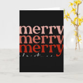 Frohe Weihnachten Text Gruß Rot Kinder T-Shirt  Karte (Gelbe Blume)