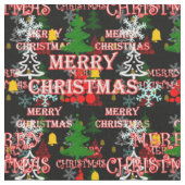 Frohe Weihnachten Textmuster Design Stoff (Nahaufnahme)
