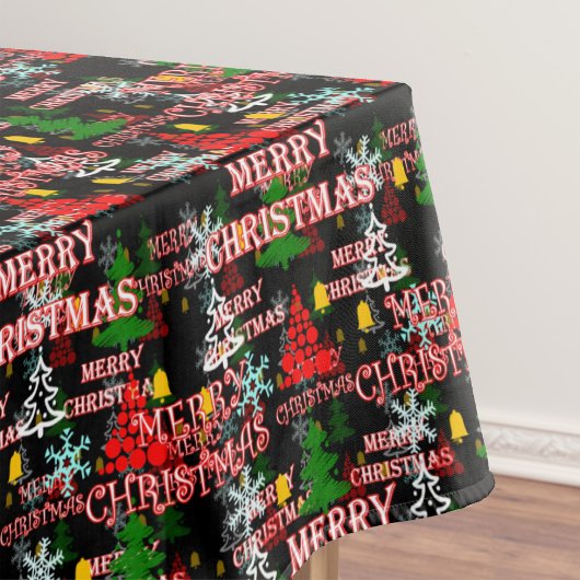 Frohe Weihnachten Textmuster Design Tischdecke