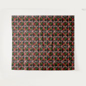 Frohe Weihnachten Textmuster Design Wandteppich (Vorderseite (Horizontal))