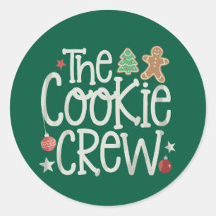 Frohe Weihnachten The Cookie Crew Weihnachten Matc Runder Aufkleber