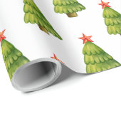 Frohe Weihnachten Thema mit Sternen auf Weihnachts Geschenkpapier (Rolleneckpunkt)