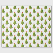 Frohe Weihnachten Thema mit Sternen auf Weihnachts Geschenkpapier (Flach)