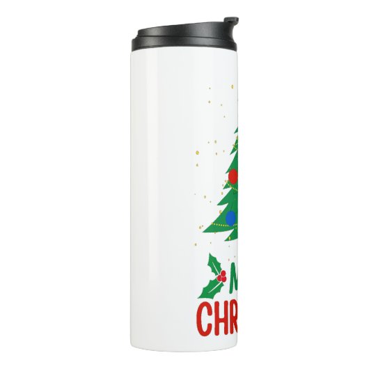 Frohe Weihnachten Thermosbecher (Nach links gedreht)