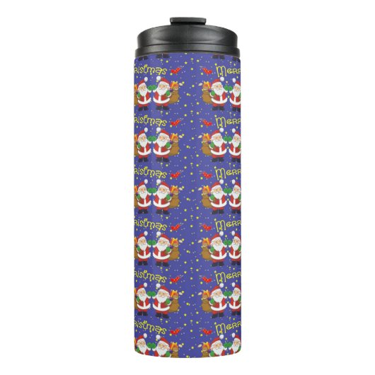 Frohe Weihnachten Thermosbecher (Vorderseite)