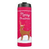 Frohe Weihnachten Thermosbecher (Vorderseite)