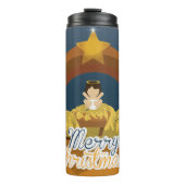 Frohe Weihnachten Thermosbecher (Vorderseite)