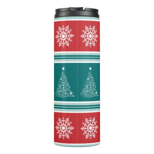 Frohe Weihnachten Thermosbecher (Rückseite)